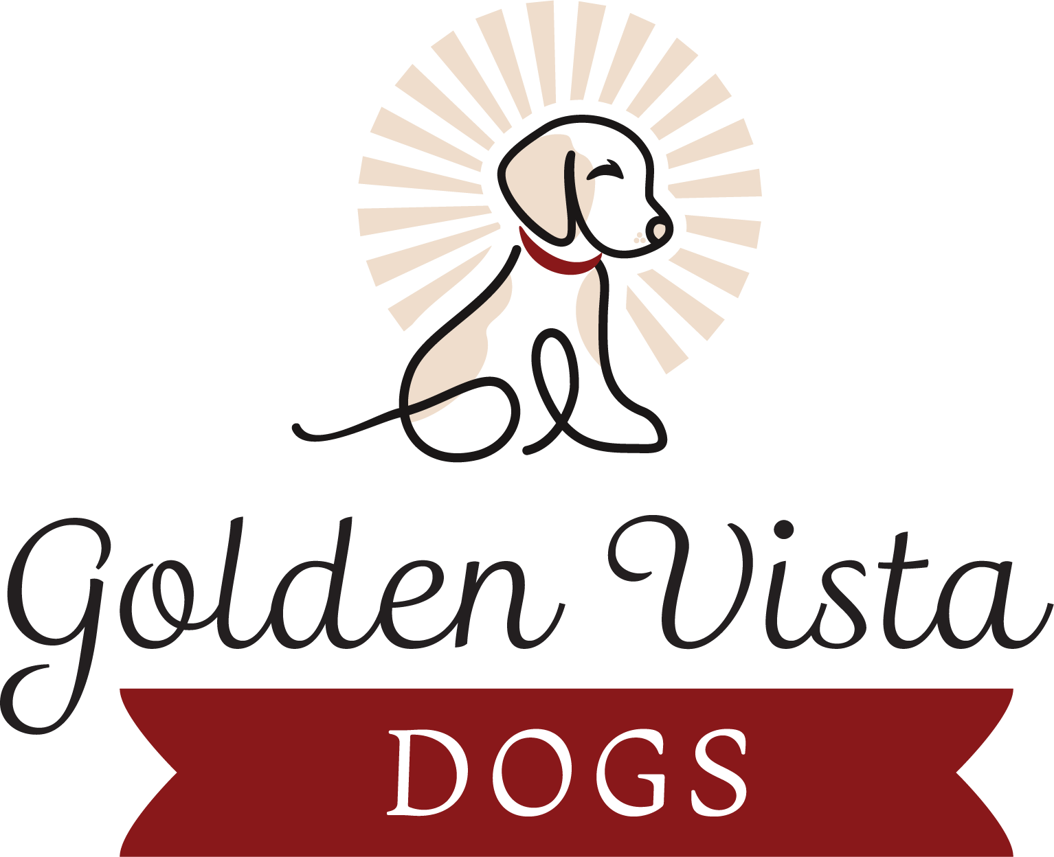 Golden Vista Dogs Logo | Arlington, WA