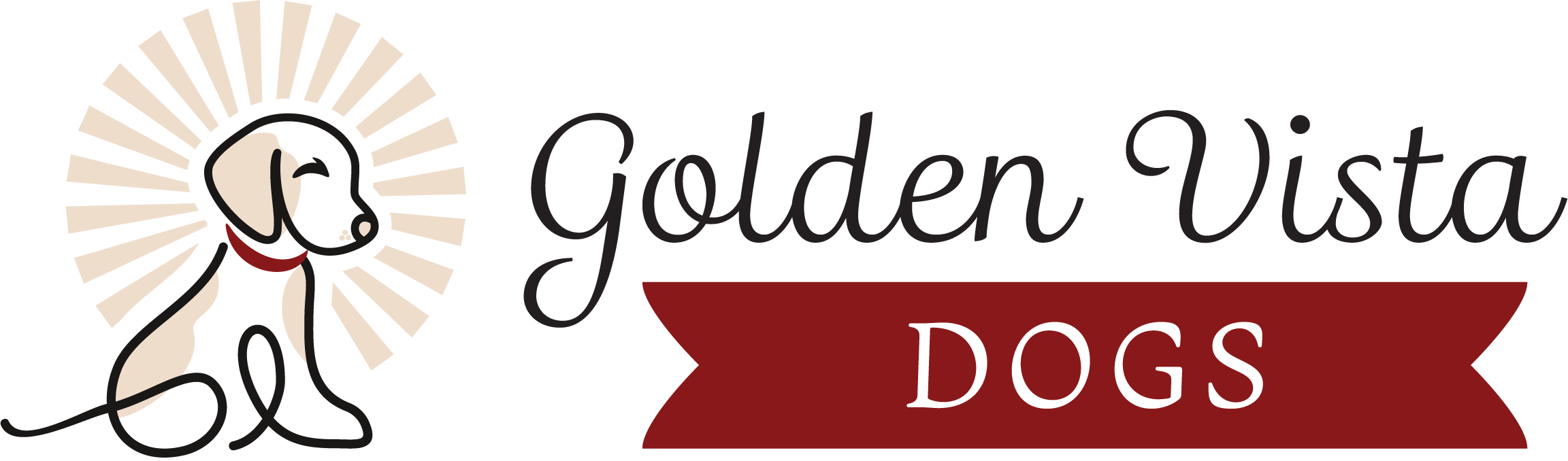 Golden Vista Dogs Logo | Arlington, WA